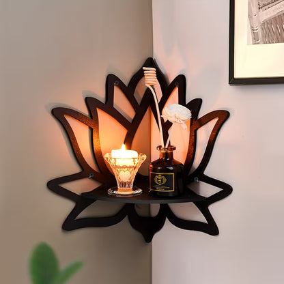 Creative Lotus Wall Corner Cabinet