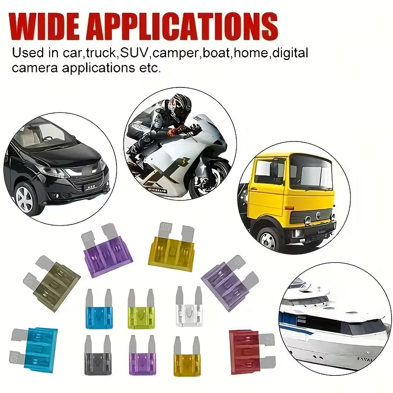 300pcs Zinc Car Blade Fuse Assortment Ki