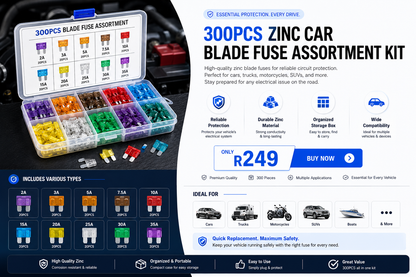 300pcs Zinc Car Blade Fuse Assortment Ki